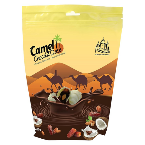 Camel ChocolaDate Chocolate Dates with Almond & Coconut, 400g