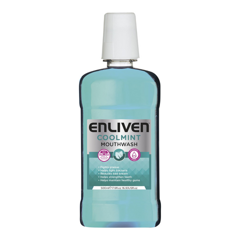 Enliven Cool Mint Mouthwash, 500ml