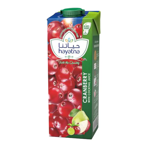 Hayatna Cranberry with Cocktail Juice, 1L