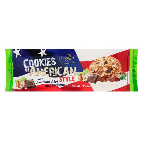Bogutti Cookies in American Style with Chocolate Chips and Hazelnuts, 120g