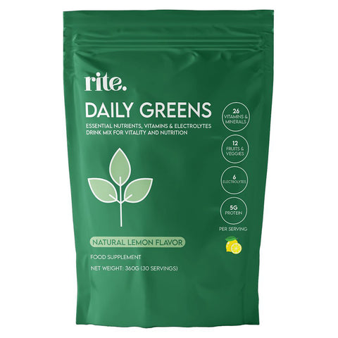 Rite DAILY GREENS Lemon - Pouch 30 servings - 360g