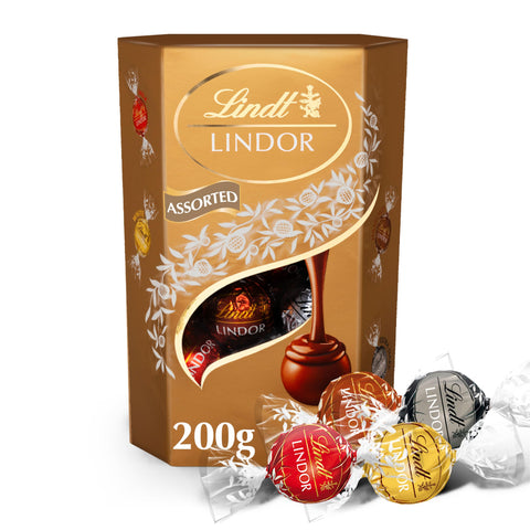 Lindt Lindor Milk Chocolate Assorted With Melting Filling 200G