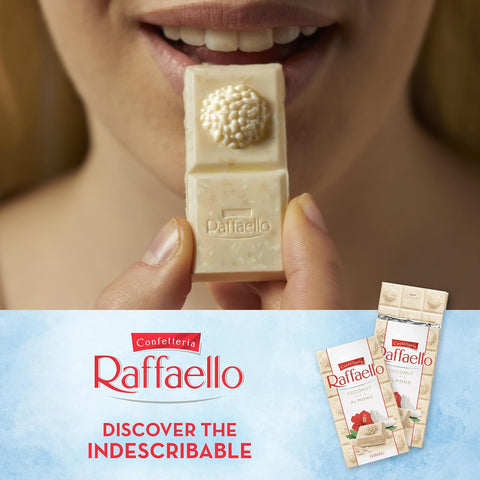 Raffaello Coconut & Almond White Chocolate Bar, 100g
