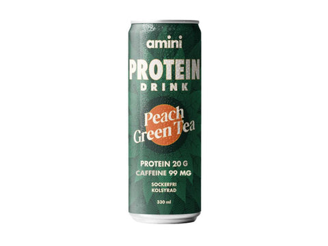 Amini Protein Drink Green Tea Peach 330ml