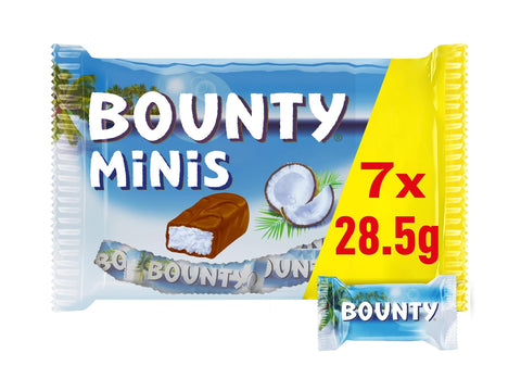 Bounty Minis Milk Chocolate 7x28,5g