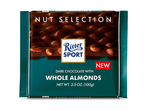 Ritter Sport Dark Whole Almonds 100g