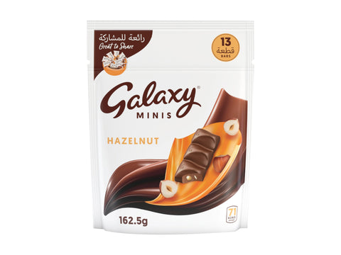 Galaxy Minis Hazelnut Milk Chocolate 162.5g