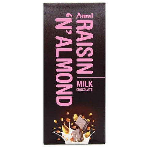Amul Raisin N Almond Chocolate, 150g