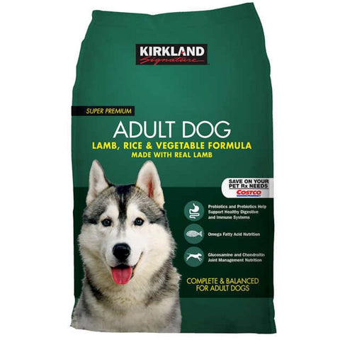 Kirkland Signature Adult Formula Lamb, Rice and Vegetable Dog Food, 18.14 kg