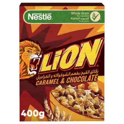 Nestle Lion Caramel And Chocolate Breakfast Cereal, 400g