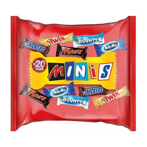 Minis Mixed Chocolate Bag, 20 Pieces, 400g