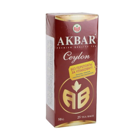 Akbar Black Ceylon Tea Bags 25*2G