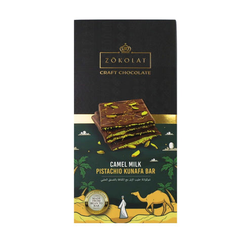 Zocolat Pistachio Kunafa Camel milk 60g