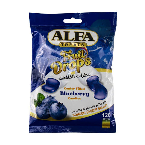 Alfa Treats Fruit Drops Blue Berry 120g