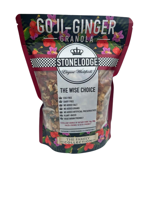 Goji Ginger Granola (Sugar Free/Grain Free), Stonelodge, 1Kg