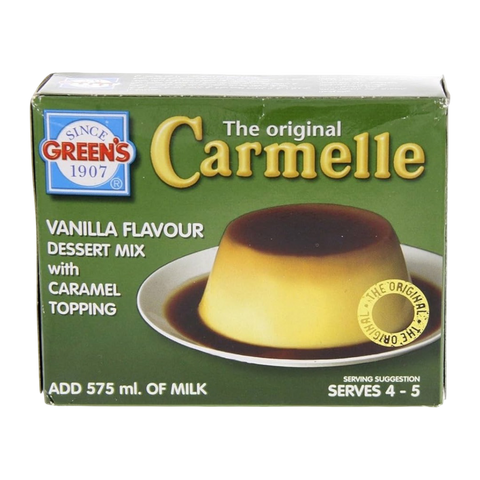 Green’s The Original Carmelle Vanilla Flavour Dessert Mix with Caramel Topping, 70g x 12pcs