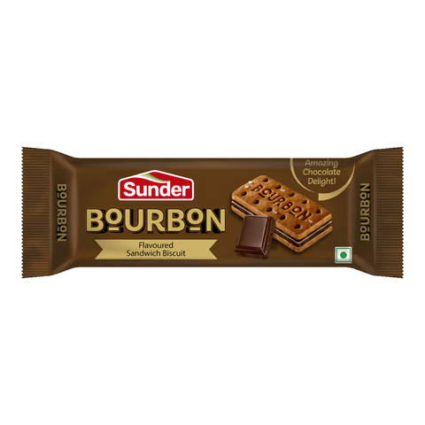 Sunder Bourbon Flavored Sandwich Biscuits, 100g
