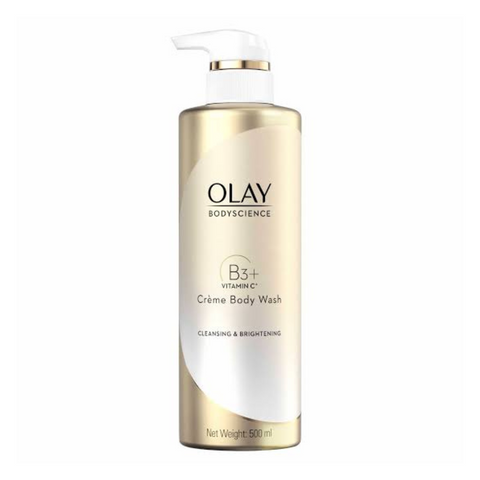 Olay Bodyscience B3 Vitamin C Creme Body Wash Cleansing & Brightening, 500ml