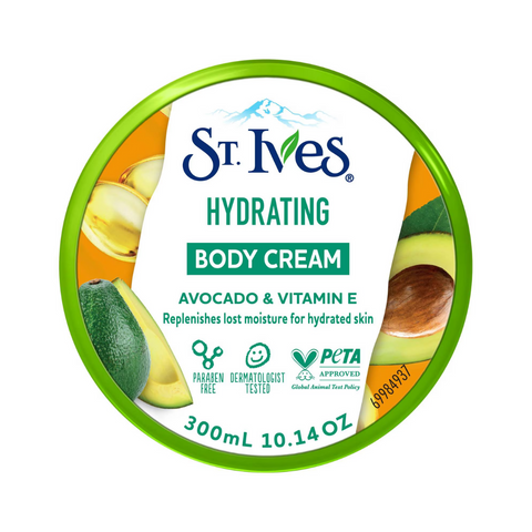 St. Ives Hydrating Body Cream Avocado & Vitamin E, 300ml