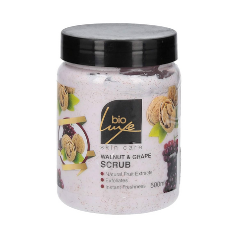 Bio Luxe Skin Care Walnut & Grape Scrub, 500ml