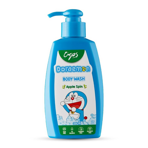 Oops Doraemon Body Wash Apple Spin, 250ml