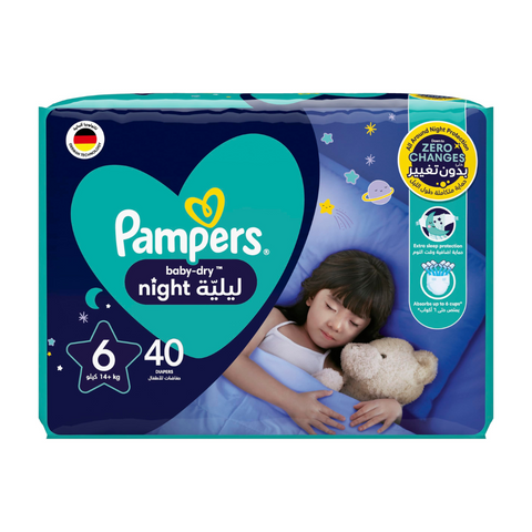 Pampers Baby-Dry Night Size 6, 40 diapers