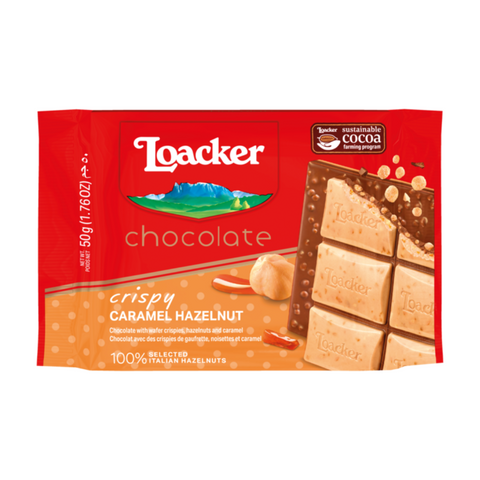 Loacker Crispy Caramel Hazelnut Wafer, 50g