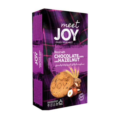 Meet Joy Biscuit with Chocolate Chips and Hazelnut, 200g