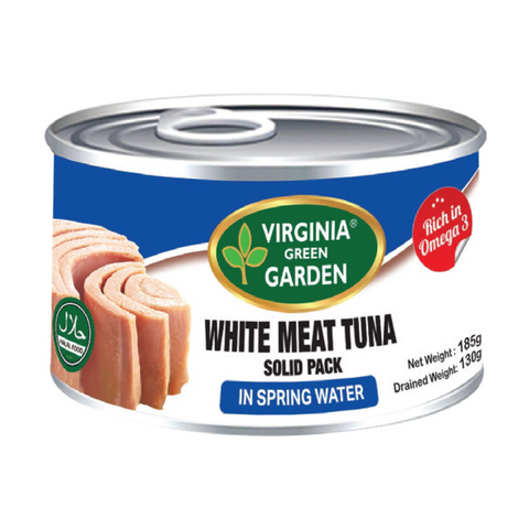 Virginia Green Garden White Meat Tuna in Spring Water, 185g