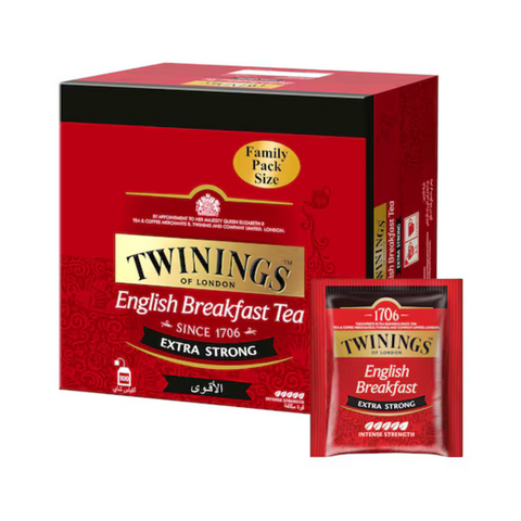 Twinings English Breakfast Tea Extra Strong Intense Strength 10 Tea Bags, 23g
