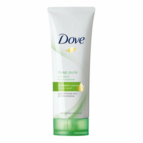 Dove Deep Pure Oil Control Facial Cleanser Nutrium Moisture Beauty Serum, 100g