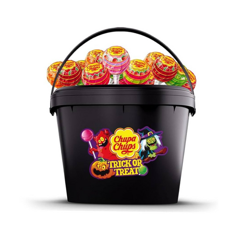 Chupa Chups Trick or Treat Halloween Black Bucket