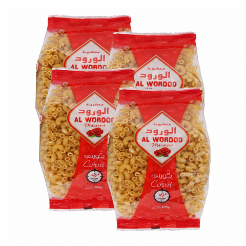 Al Worood Spaghetti Macaroni, 400g x 4