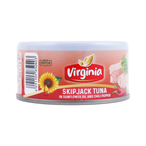 Virginia Skipjack Tuna in Sunflower Oil and Chili Pepper, 170g