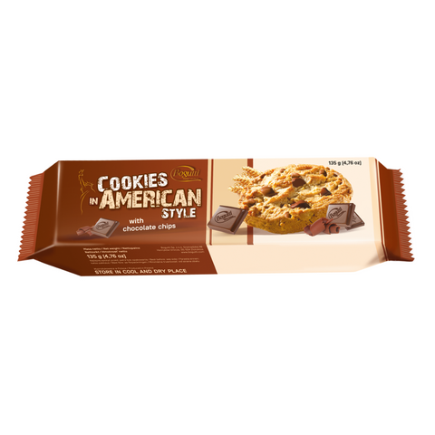 Bogutti Cookies in American Style with Chocolate Chips, 135g