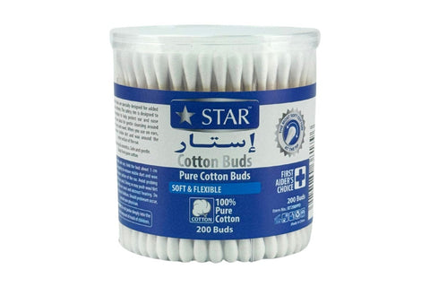 Cotton Bads Wooden/Bamboo Swabs 200pcs
