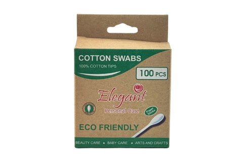 Cotton Buds Elegant Paper Sticks 100Pcs