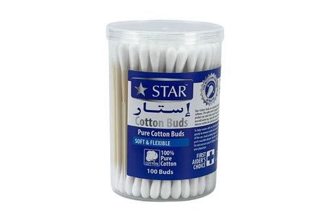 Cotton Buds Bamboo Sticks 100Pcs