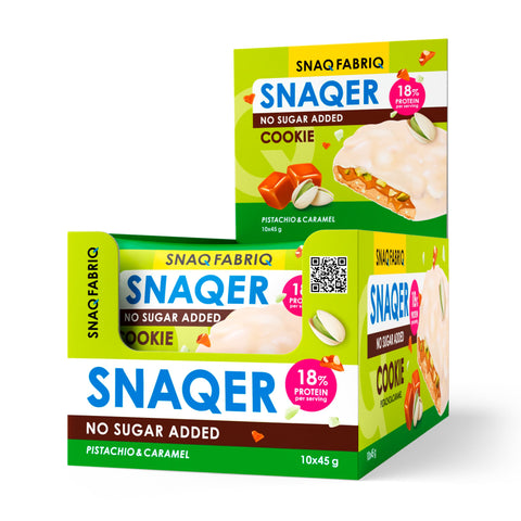 Snaq Fabriq Snaqer Protein Cookie with Pistachio & Caramel 45g Pack of 10