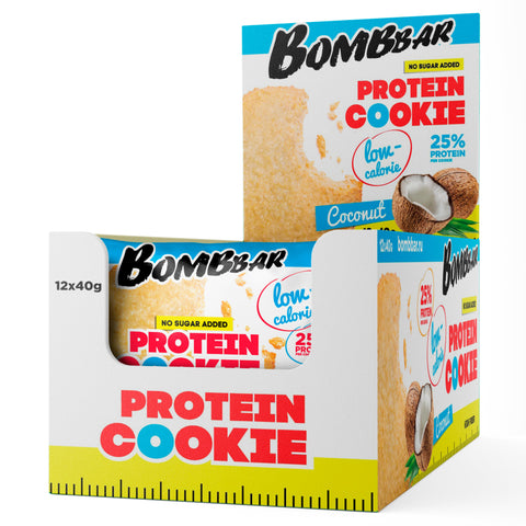 Bombbar Low Calorie Protein Cookie Coconut Flavor 40g Pack of 12