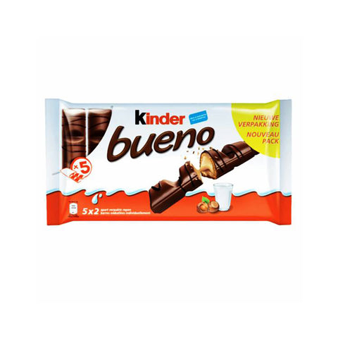 Kinder Bueno Milk Chocolate Bar, Multi Pack of 5 Bars, 215g