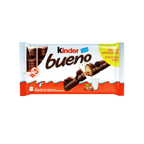 Kinder Bueno Milk Chocolate Bar, Multi Pack of 5 Bars, 215g