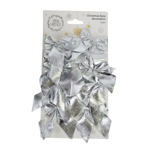 Christmas Bow Decoration, 12 Pcs
