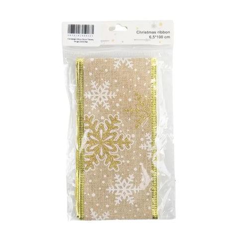 Christmas ribbon, 6,5*100 cm