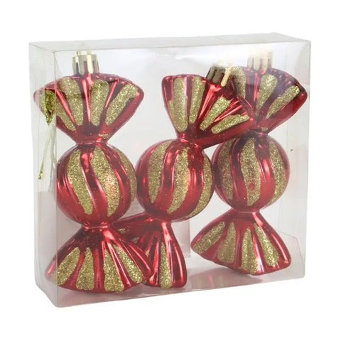 Christmas hanging decoration, 3 pcs
