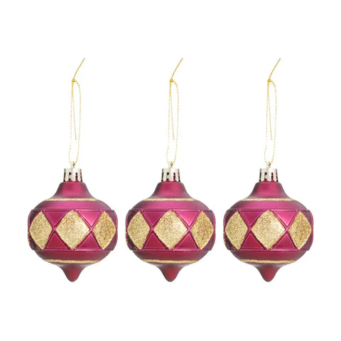 Christmas balls, 3 pcs