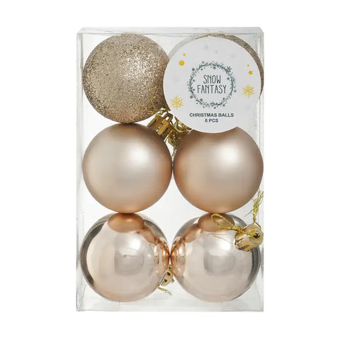 Christmas balls, 6 pcs