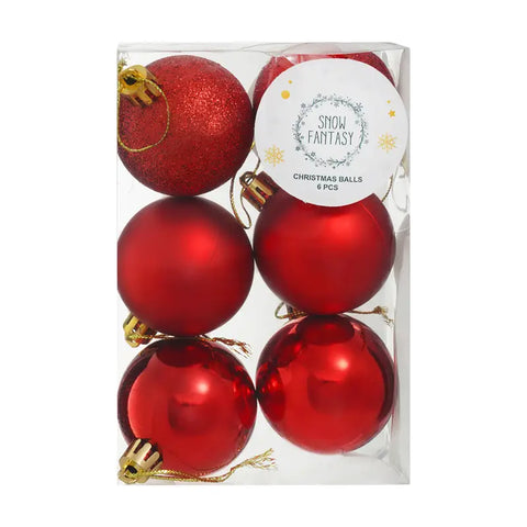 Christmas balls, 6 pcs