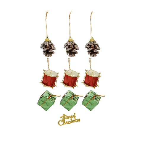 Christmas decorations set, 10 pcs