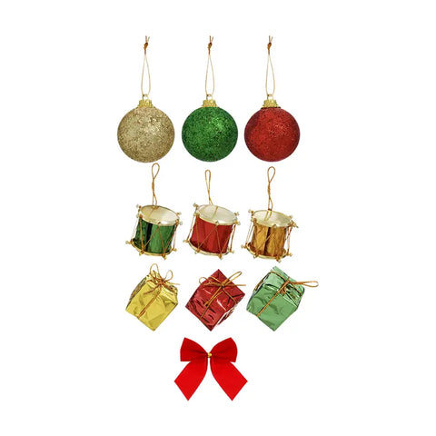 Christmas decorations set, 10 pcs